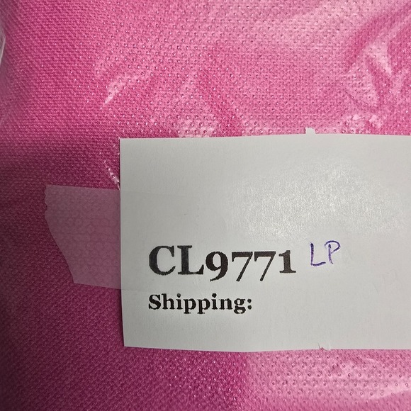 Vintage‎ Lilly Pulitzer Polo Shirt Small Pink Green Slim Y2K Retro Beach Resort - Picture 9 of 9